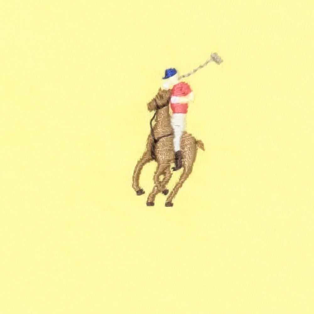 Polo Ralph Lauren Mens Short Sleeve Polo‎ Shirt Yellow Cotton Custom Slim Fit XL